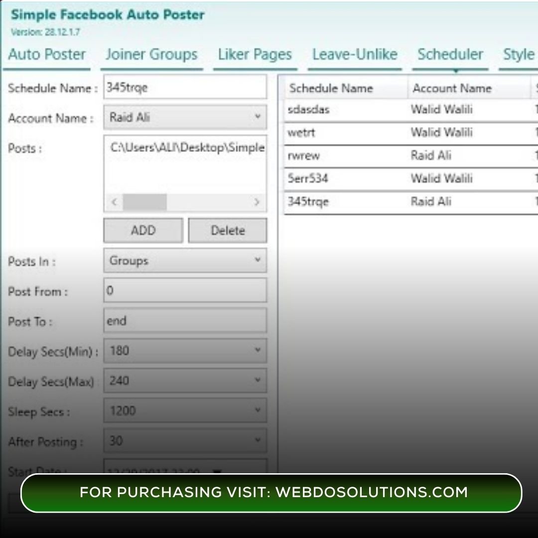 Simple FB Auto Poster – Bulk Auto Post to Facebook Groups & Pages Easily - Image 2