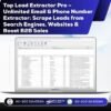 Top Lead Extractor Pro – Unlimited Email & Phone Number Extractor: Scrape Leads from Search Engines, Websites & Boost B2B Sales