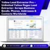 Yellow Lead Extractor Pro – Unlimited Yellow Pages Lead Extractor: Scrape Business Emails, Phones, Addresses & Contacts Worldwide