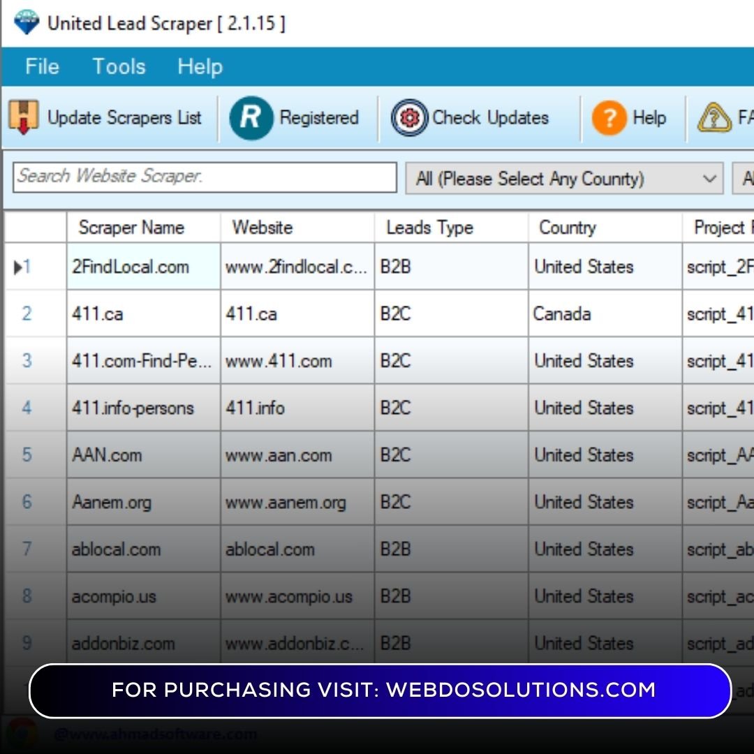 Yellow Lead Extractor Pro – Unlimited Yellow Pages Lead Extractor: Scrape Business Emails, Phones, Addresses & Contacts Worldwide - Image 2