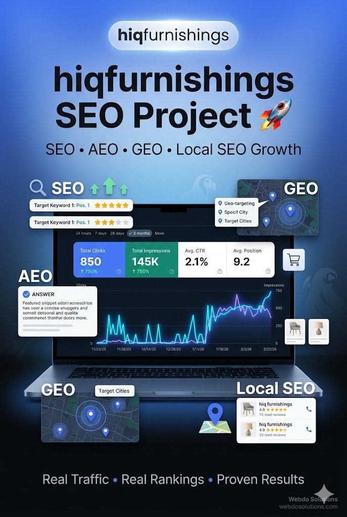 Hiq Furnishings SEO Case Study