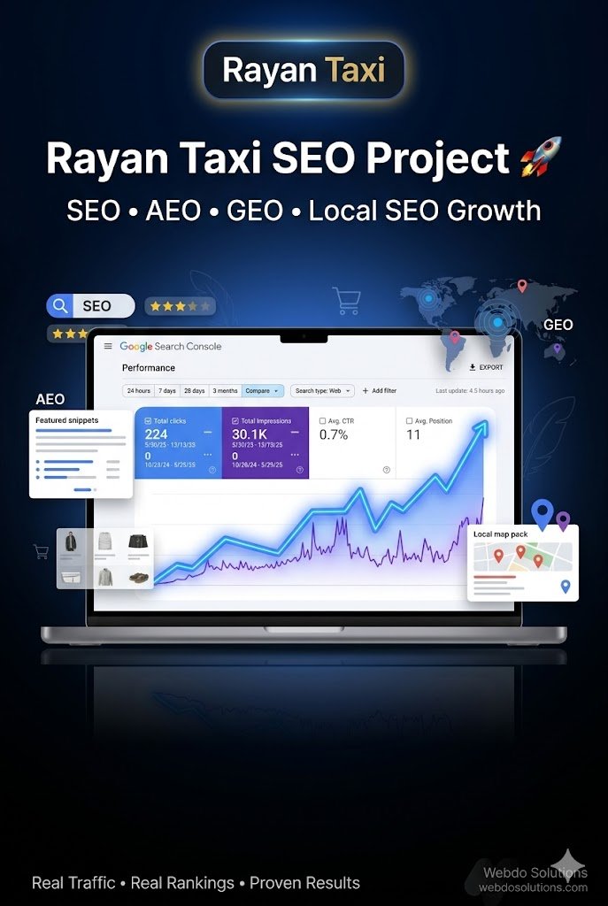 Rayan Taxi Service SEO Case Study