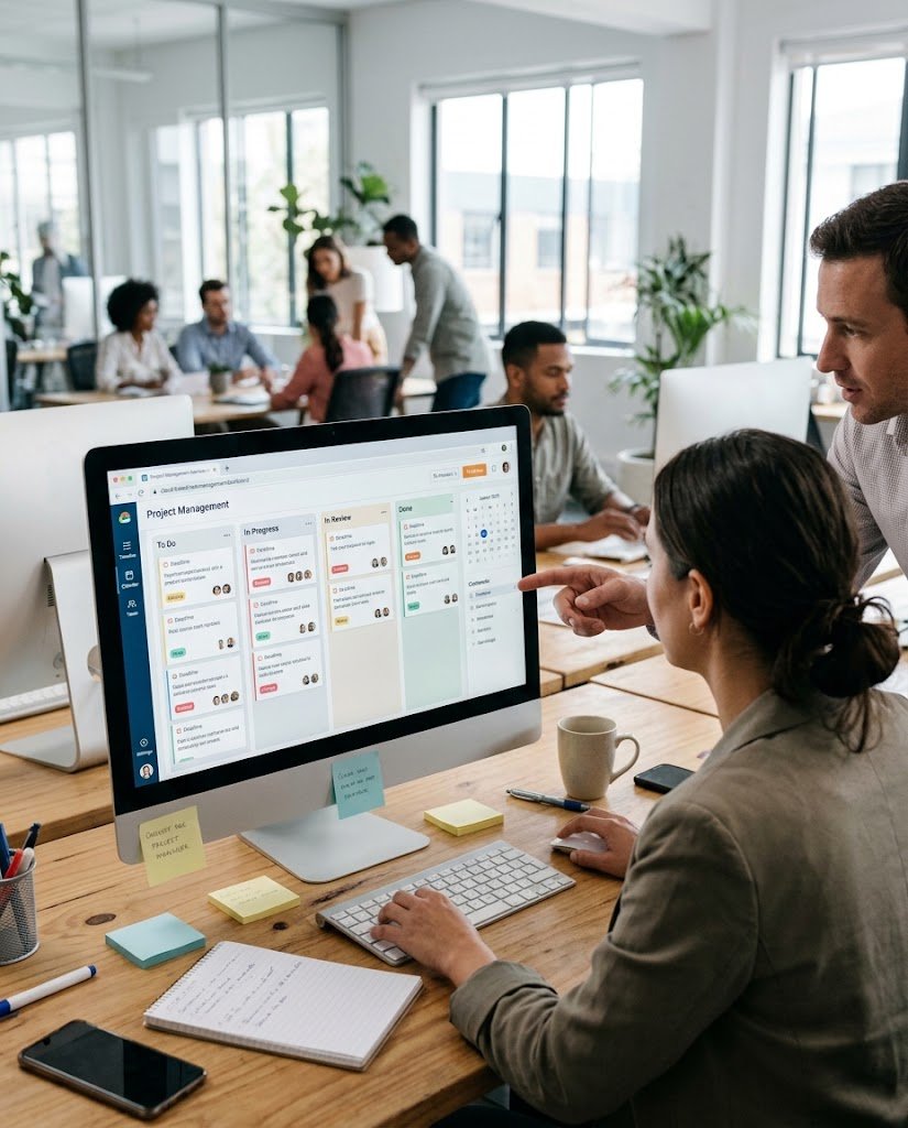 White label digital marketing services managed through project and task boards