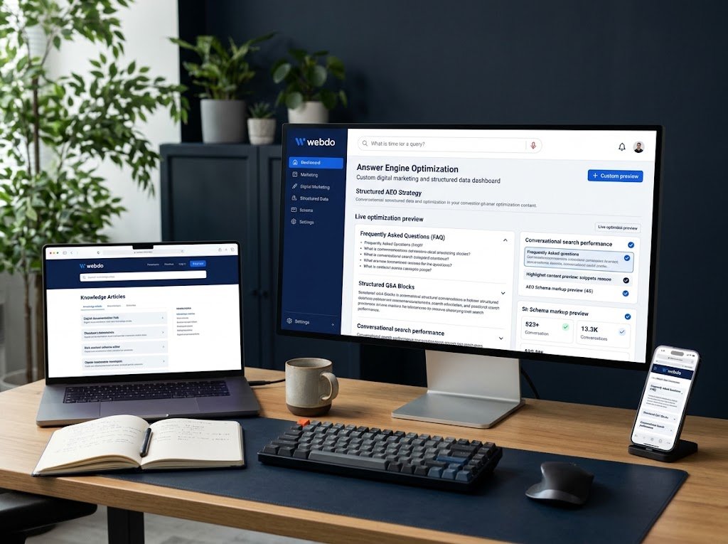 AEO and answer visibility services
