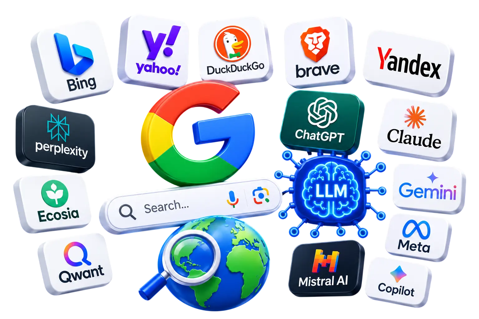 Search engines and AI search platforms Webdo Solutions optimizes for