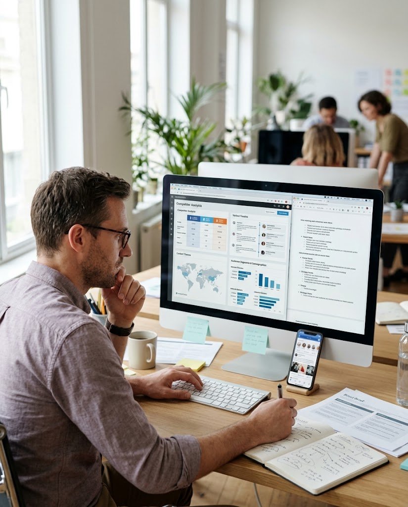 Social media audience and competitor research