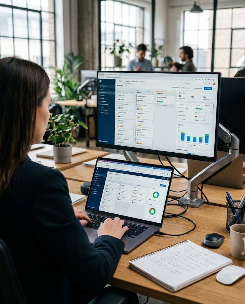 Custom software development services and SaaS management systems